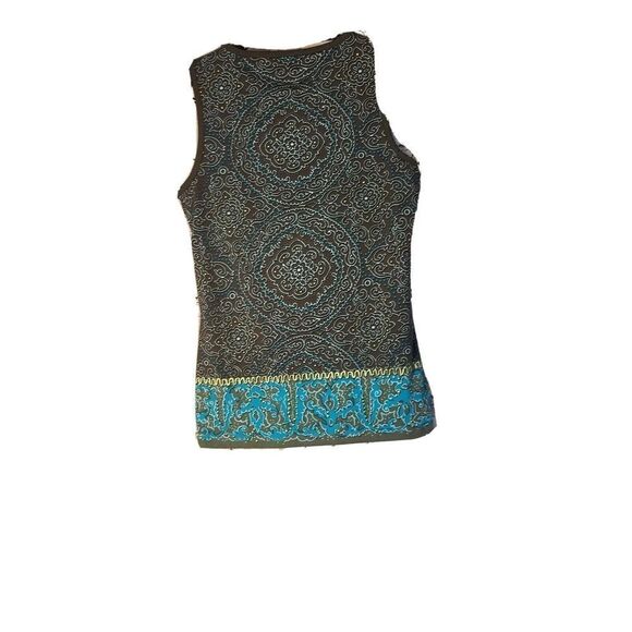 Athleta Muscle Up Mandala Print Women's Shirt Size XXS Green t71 - Picture 2 of 5